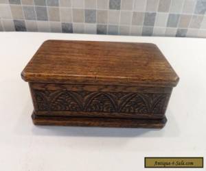 Item LOVELY VICTORIAN 19thC HAND CARVED OAK SMALL DESK OR TABLE BOX  for Sale