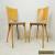 Set of 2 Vintage Mid Century Heavy Duty Solid Wood Waymar Chairs for Sale