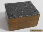 ANTIQUE CELTIC METAL PEWTER? TOP WOODEN TRINKET BOX for Sale