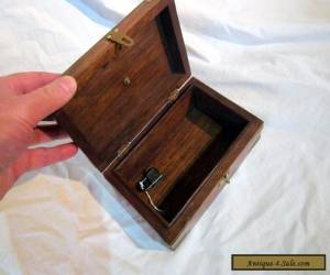 Item A VINTAHGE LOCKABLE WOODEN AND BRASS BOX WITH FLEUR de LIS DECOR for Sale