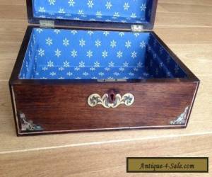 Item Antique Work Box with MOP Inlay for Sale