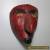 Reduced! Old Red Mexican folk art mask with large nose for Sale