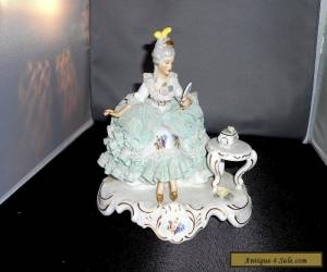 Item VINTAGE CAPODIMONE FIGURINE DRESDEN STYLE LADY for Sale