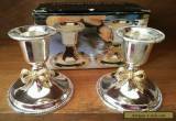 Vintage Silver Plated Candle Holders in original box for Sale