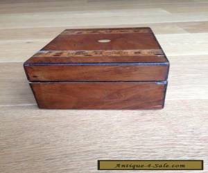 Item Antique Box with Marquetry Inlay for Sale