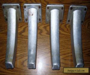 Item Set of 4 Mid-Century Modern Aluminum Furniture / Desk Legs 7-3/4 in for Sale