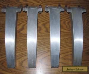 Item Set of 4 Mid-Century Modern Aluminum Furniture / Desk Legs 7-3/4 in for Sale