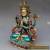 Chinese Cloisonne Handwork Carved Four armt Tara Buddha Statue for Sale