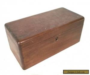 Item VINTAGE EARLY 20th CENTURY MAHOGANY DESK TRINKET JEWELRY BOX for Sale