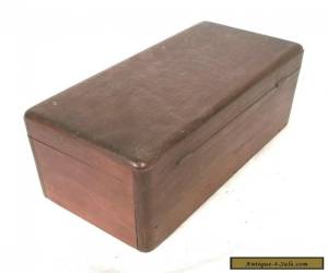 Item VINTAGE EARLY 20th CENTURY MAHOGANY DESK TRINKET JEWELRY BOX for Sale