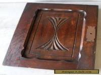 Antique Carved Quartered Oak Salvage Furniture Paneled Cabinet Door