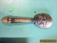  Old Hand Carved Wooden Mask with Handle for Dance? Pacific SE Asia?