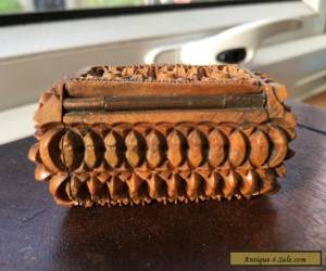 Item Antique Carved Coquilla Nut Treen Snuff Box  for Sale