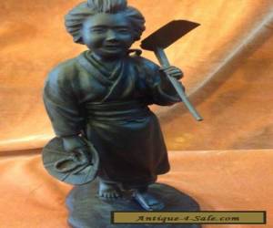 Item Japanese Bronze figure Meiji Era singed  for Sale