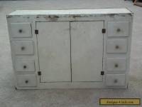 Vintage 40s Primitive Cabinet 8 Drawers Center Section Dollhouse Dresser