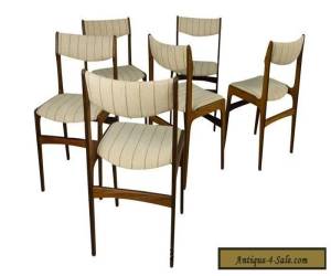 Item Rosewood Dining Chairs Six Danish Modern Mid Century for Sale