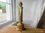 IMPRESSIVE LARGE ANTIQUE / VINTAGE BRASS LAMP BASE. 18.5" TALL for Sale