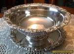 Punch Bowl & Tray Silverplated Grapevine Pattern  for Sale