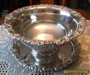 Item Punch Bowl & Tray Silverplated Grapevine Pattern  for Sale