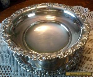 Item Punch Bowl & Tray Silverplated Grapevine Pattern  for Sale