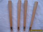 Vintage Wood Mid Century Tapered Table Legs Lot of 4 for Sale