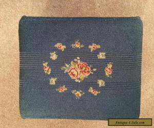 Item Vintage Needlepoint Footstool for Sale