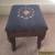 Vintage Needlepoint Footstool for Sale