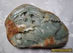 Genuine Antique Celadon Jade Qing Dynasty Carved Daoist Scene 6" x 4" for Sale