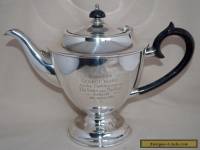 1930's Vintage HECWORTH Silver Plate Footed Tea Pot Pot 900ml
