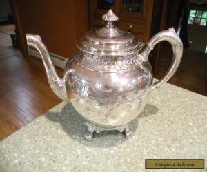 Item Late Victorian, Toronto Silverplate Co. Quadrouple plate,  Teapot for Sale