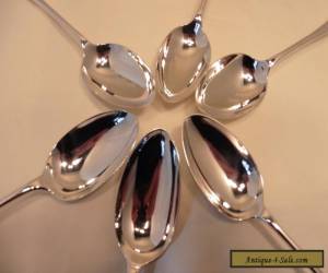 Item GOOD STERLING SILVER SET OF SIX OLD ENGLISH DESSERT SPOONS,SHEFFIELD 1899, JD&S for Sale