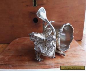 Antique Meriden Bird and Wishbone Napkin Ring 0293 Silver Plate Co. USA  for Sale