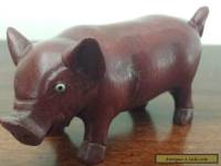 Asian Carved Wooden Pig