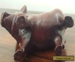 Item Asian Carved Wooden Pig for Sale