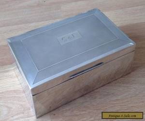 Item A Good Vintage Sterling Silver Table Cigarette Box, 1966 for Sale