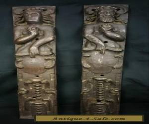 Item A PAIR OF ANTIQUE WOOD CARVED PANELS for Sale