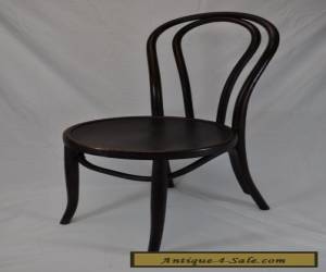 Antique Vintage Bentwood Cafe Chair~Thonet Kohn Fischel Mundus Style~Wood Seat for Sale