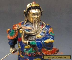 Item Chinese cloisonne hand-carved statue - Guan Gong for Sale