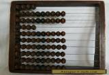 Antique 19th Century Chinese Wood Iron Wire Abacus 88 Beads Early Construction for Sale