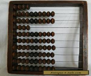 Item Antique 19th Century Chinese Wood Iron Wire Abacus 88 Beads Early Construction for Sale