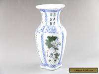  Exquisite Chinese handwork painting bird porcelain vase QIANLONG mark C861