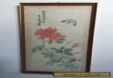 Oriental Chinese Japanese Painting On Silk Antique Vintage for Sale