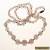 A Chinese Qing Carved Rose Quartz Necklace for Sale