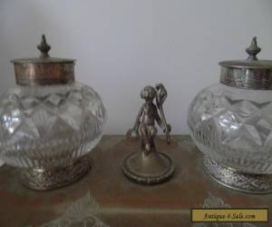 Item Antique/Vintage  Ink Well with Glass Ink Well  for Sale