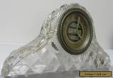 VINTAGE - CUT GLASS CLOCK - NOT WORKING - 18cm for Sale