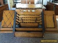 Antique Oak Sea Capitains Table top desk