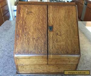 Item Antique Oak Sea Capitains Table top desk for Sale