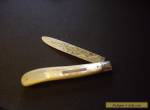 Antique 1890  Hallmarked Silver Fruit Knife  for Sale