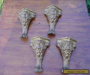 Set of 4 antique  Victorian Cast Iron Table or stool  Legs for Sale