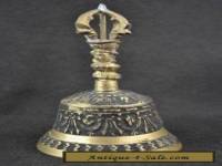  Chinese Handwork carved bronze bell Figurine Collectibles